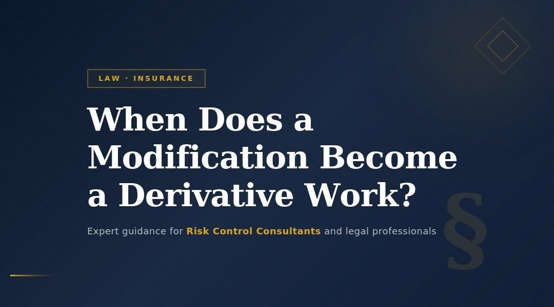 When Does a Modification Become a Derivative Work?