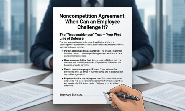 Noncompetition Agreement: When Can an Employee Challenge It?