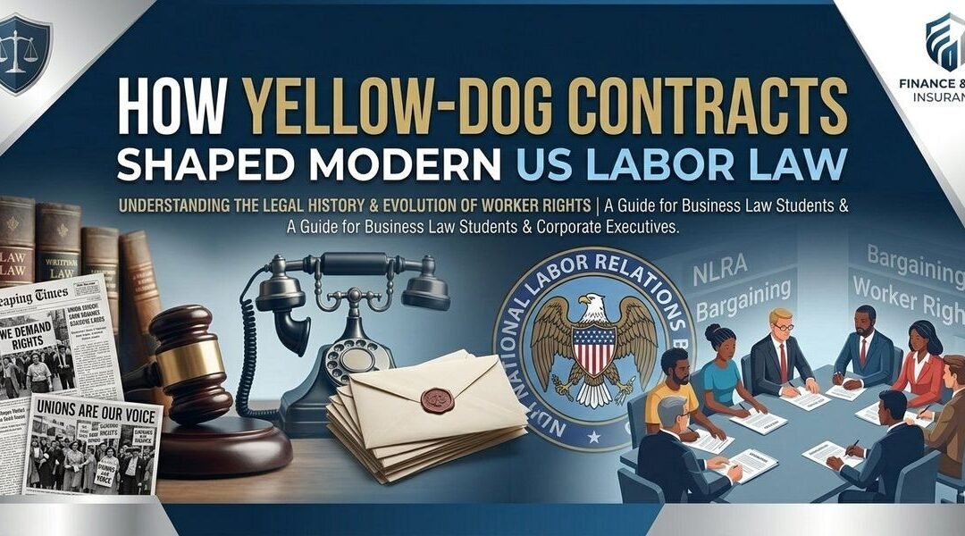 How Yellow-Dog Contracts Shaped Modern US Labor Law